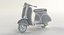 Modello 3D Vespa Scooter Rigged