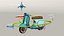 Modello 3D Vespa Scooter Rigged