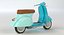 Modello 3D Vespa Scooter Rigged