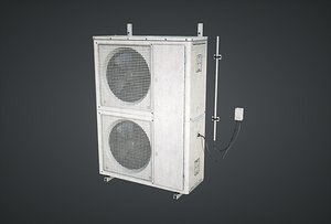 external air conditioner double 3D model