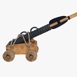 middle ages old cannon Daejanggunpo Rigged