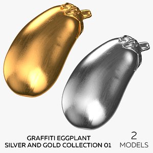 Graffiti Eggplant Silver and Gold Collection 01 - 2 models model