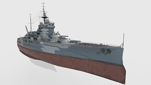 HMS Warspite gameready