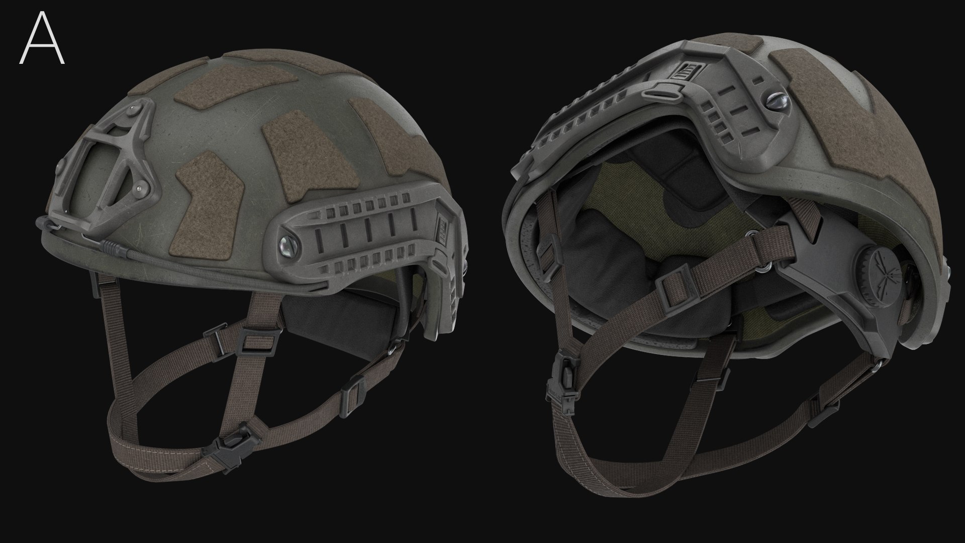 3D model Tactical Ballistic Helmet https://p.turbosquid.com/ts-thumb/XJ/PkFyKZ/2v/p5/jpg/1633101517/1920x1080/fit_q87/e9996d88cabf190ac8f709777410e64de0e9334c/p5.jpg