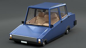luxury cartoon car short model