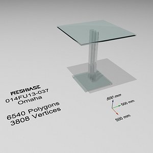 3d table glass - model