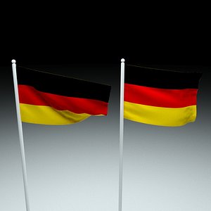 flag germany 3D model