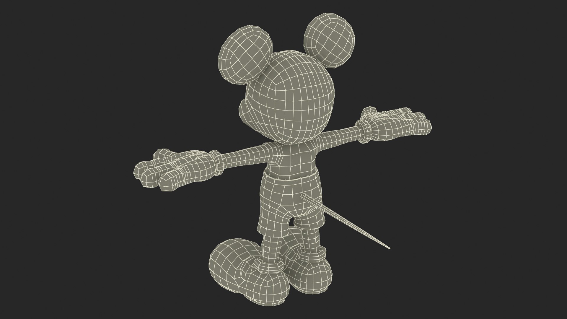 Cartoon Character Mickey Mouse Rigged for Maya 3D model - TurboSquid ...