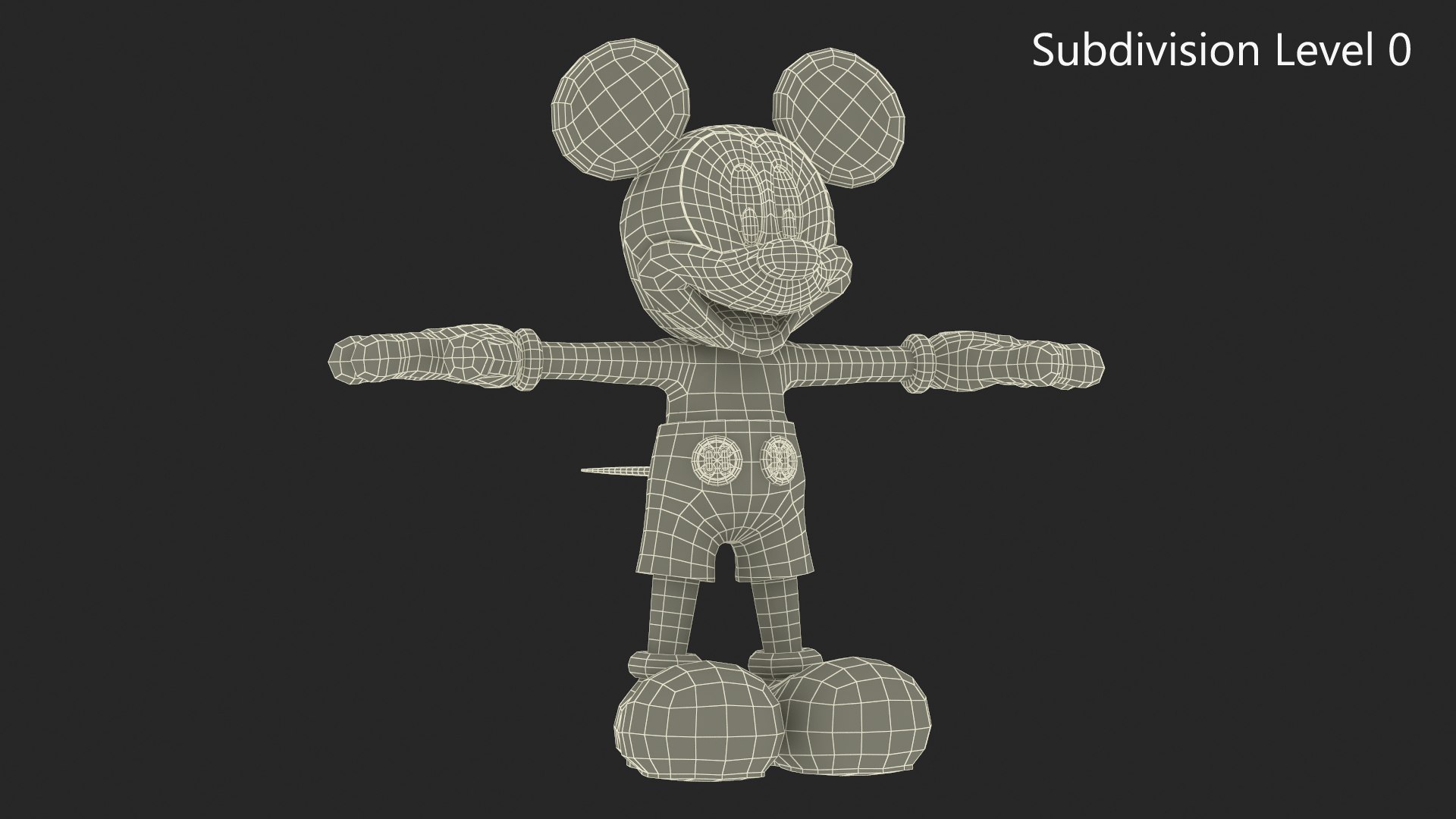 Cartoon Character Mickey Mouse Rigged for Maya 3D model - TurboSquid ...