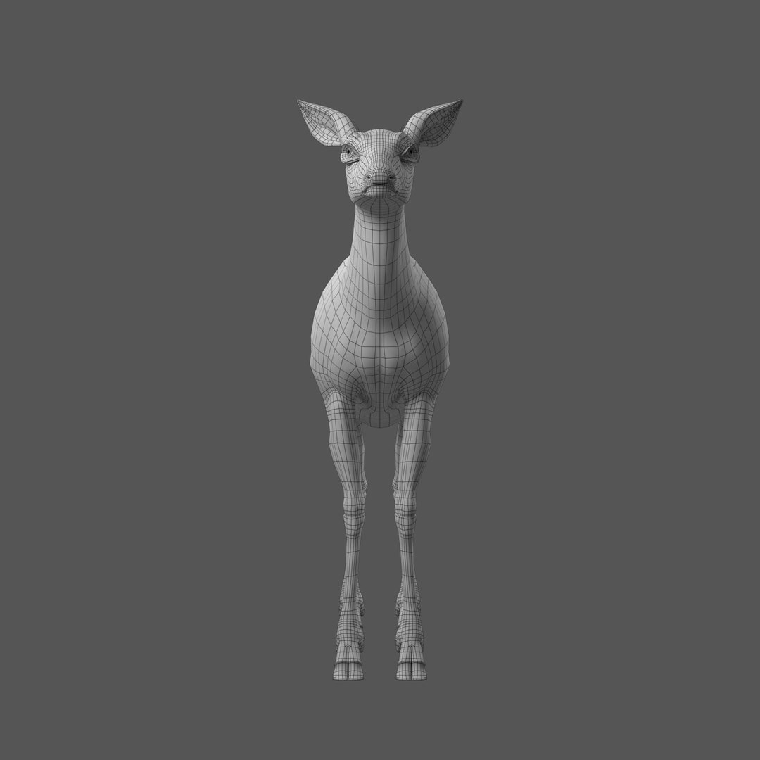 3d Deer Doe