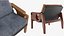 Tete Lounge Armchair 3D model