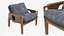 Tete Lounge Armchair 3D model