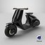 Scooter eléctrico moderno negro