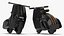 Scooter eléctrico moderno negro