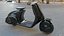 Scooter eléctrico moderno negro