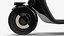 Scooter eléctrico moderno negro