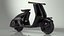 Scooter eléctrico moderno negro