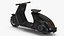Scooter eléctrico moderno negro