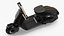 Scooter eléctrico moderno negro