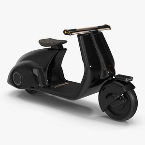 Modern Electric Scooter Black