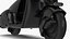 Scooter eléctrico moderno negro