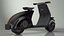 Scooter eléctrico moderno negro