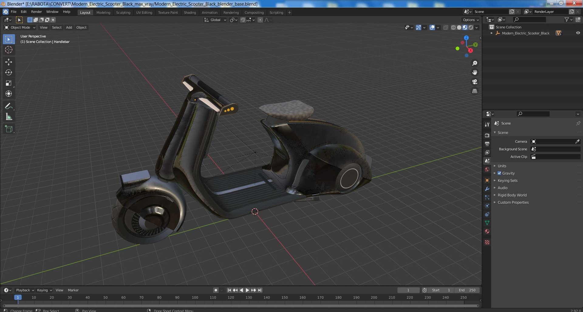 Modern Electric Scooter Black model https://p.turbosquid.com/ts-thumb/XJ/iutBGY/th/modernelectricscooterblackvray3dmodel034/jpg/1714771434/1920x1080/fit_q87/eed5f5c3553de582828e8366e5eeffdb8a583441/modernelectricscooterblackvray3dmodel034.jpg