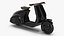 Scooter eléctrico moderno negro