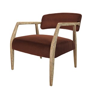 3D tyler burnt auburn chair