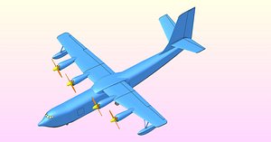 3D china ag600 flying boat model