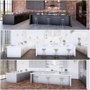 Full Parametric Kitchens Created in Revit