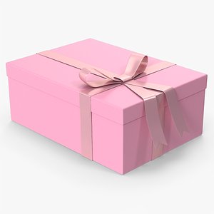 Pink Gift Box model