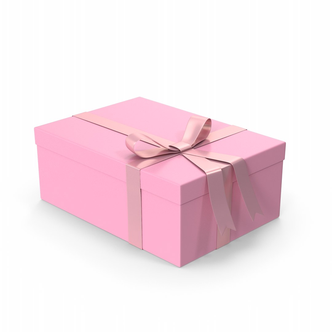 Pink Gift Box model - TurboSquid 2152990