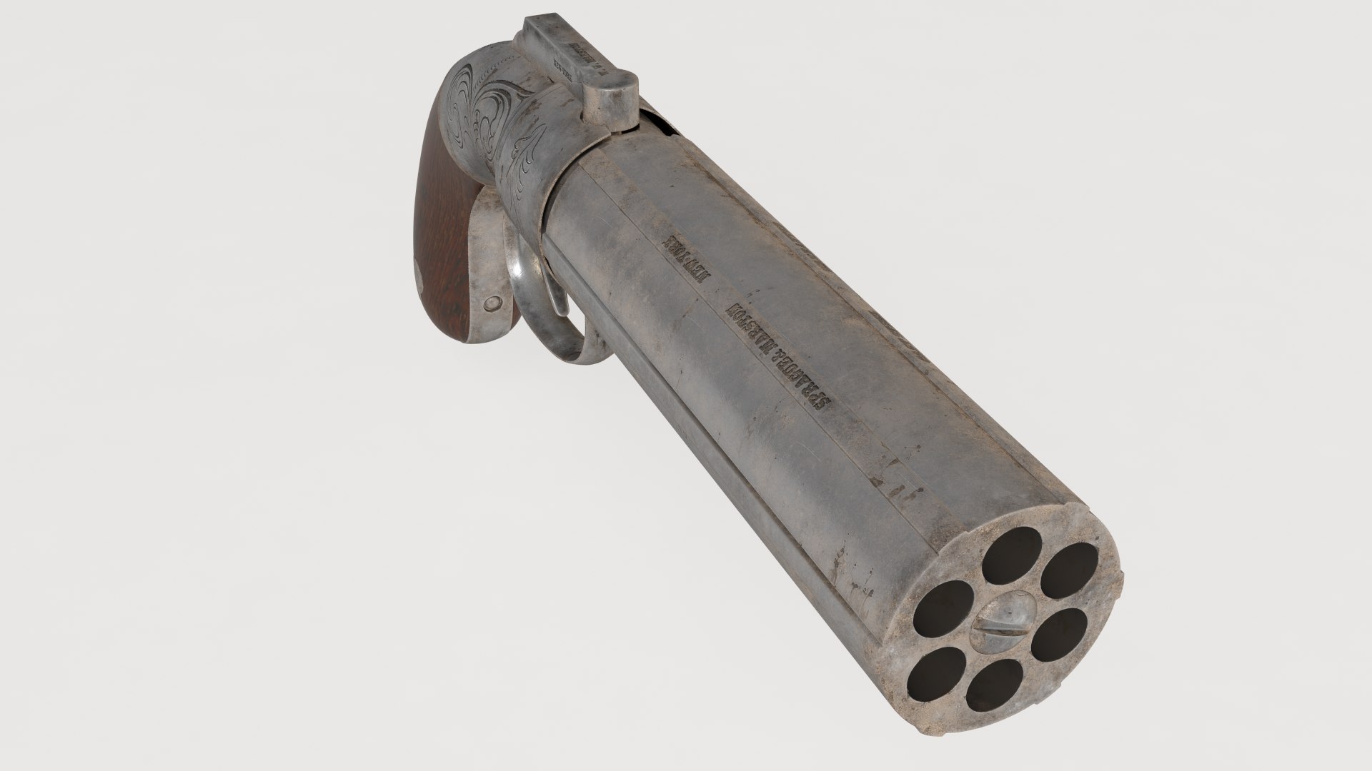 Pepperbox 3D Model - TurboSquid 1915933