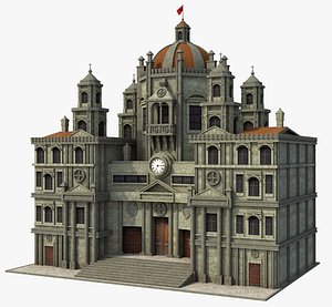 3D model Fantasy Dome Castle