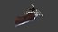 revolver .45 low poly