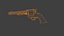 revolver .45 low poly