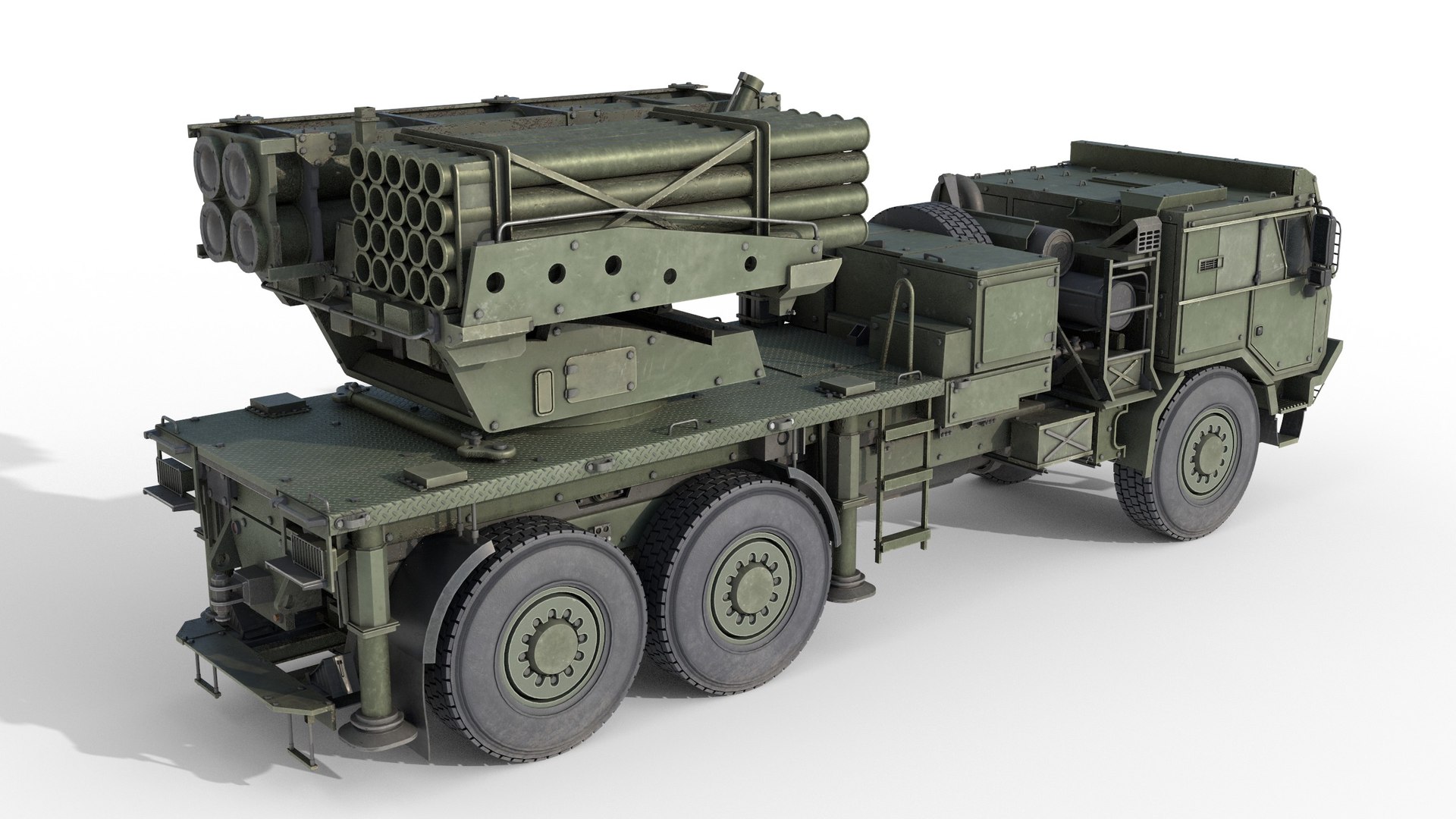 3D Model PULS Multiple Rocket Launcher - TurboSquid 2241533