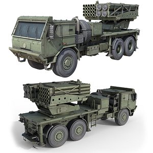 3D model PULS Multiple Rocket Launcher