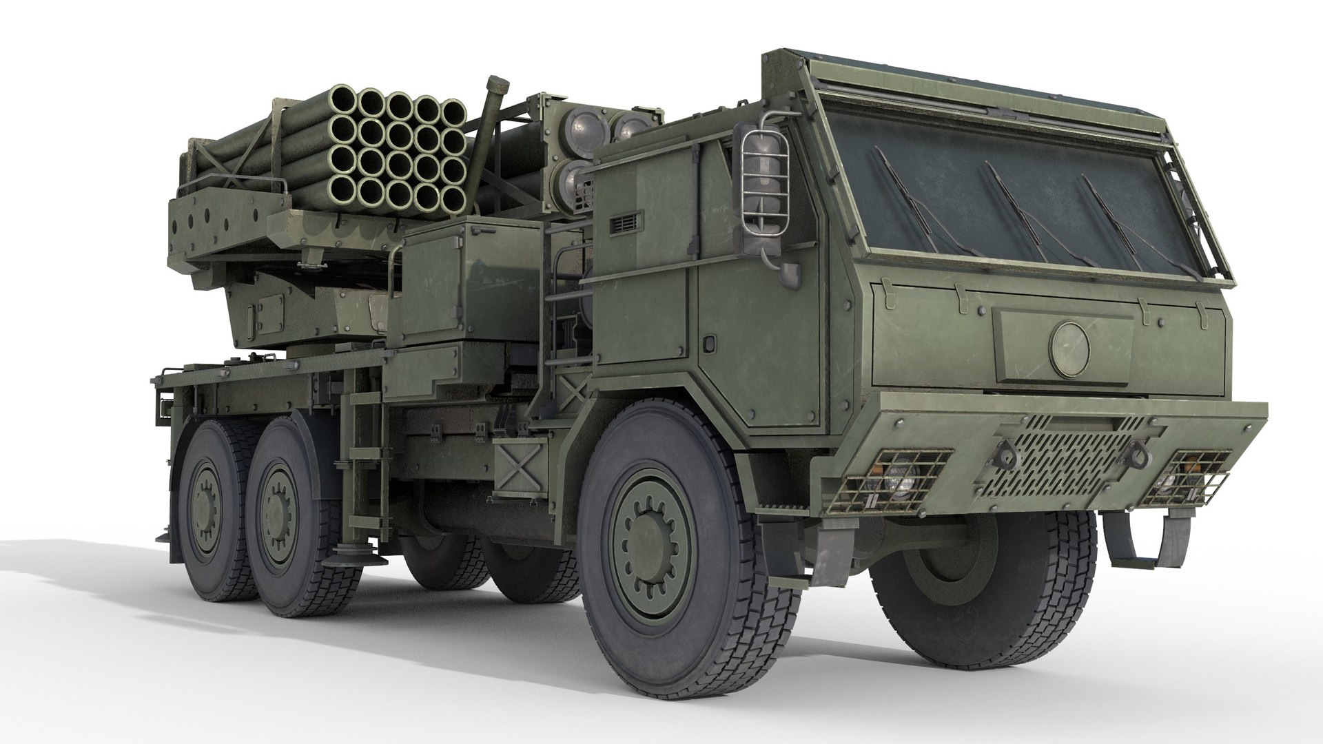 3d Model Puls Multiple Rocket Launcher - Turbosquid 2241533