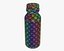 Medicine small glass bottle with pills