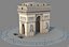 arc triomphe paris 3D