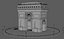 arc triomphe paris 3D