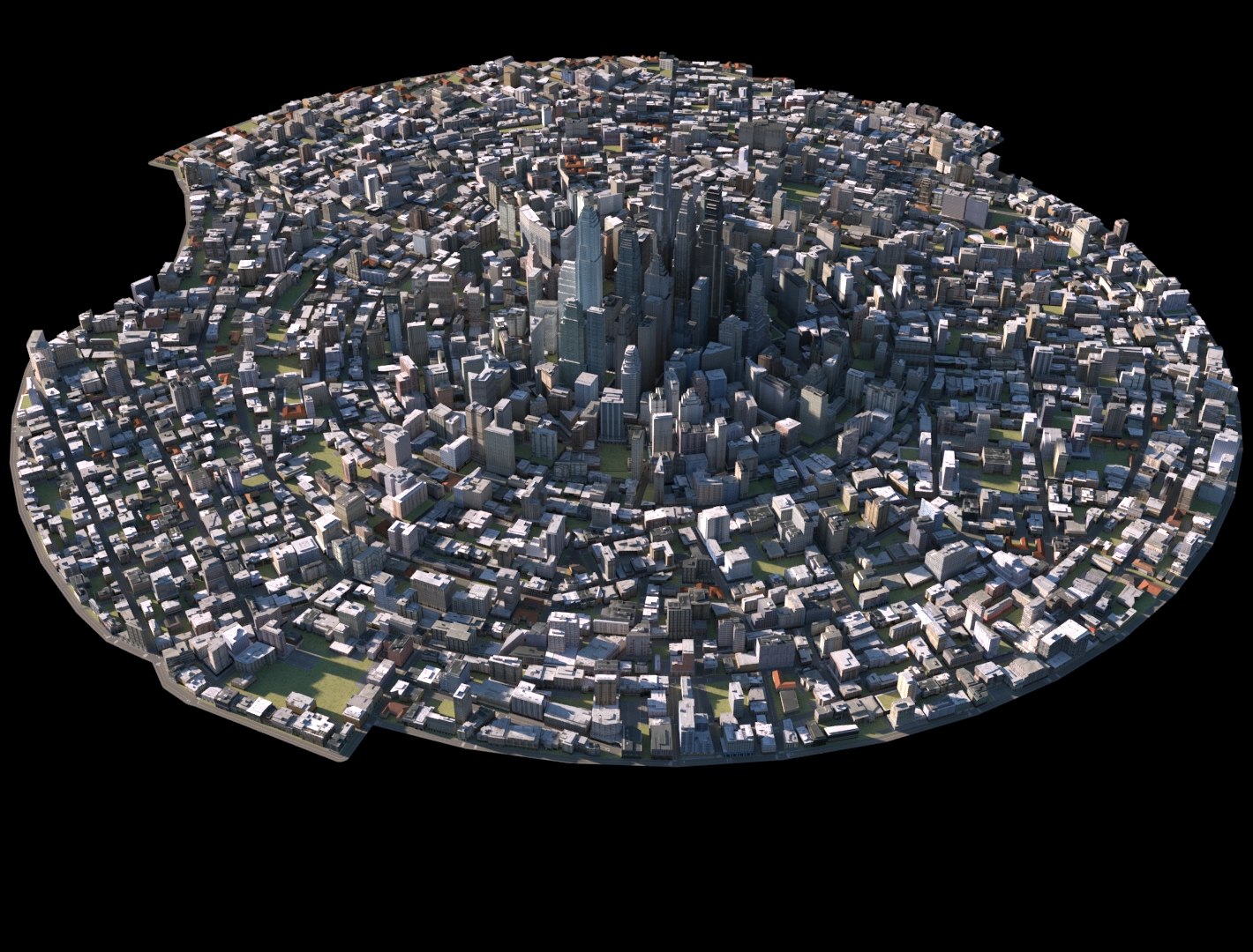 3D Model City Cityscape - TurboSquid 1635870