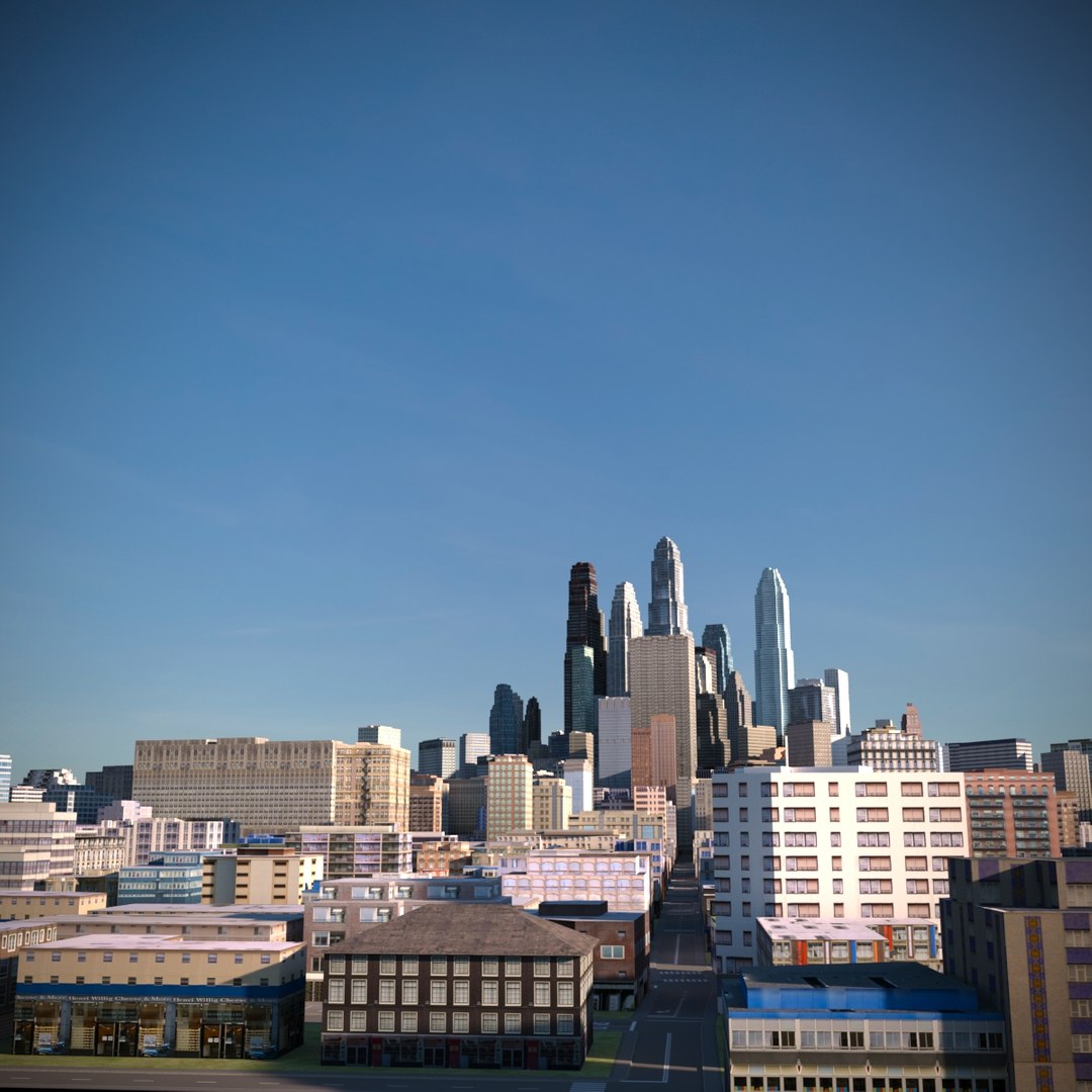 3D Model City Cityscape - TurboSquid 1635870