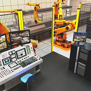 3d industrial robotics cell