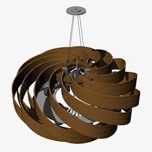 Strips Chandelier Ceiling lamp 3D model