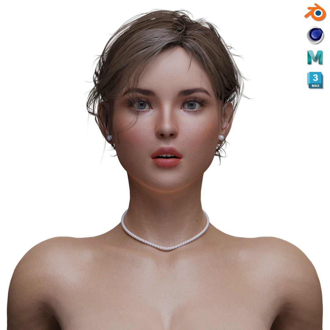 Realistic Beautiful Woman Rigged 3d Turbosquid 2067295