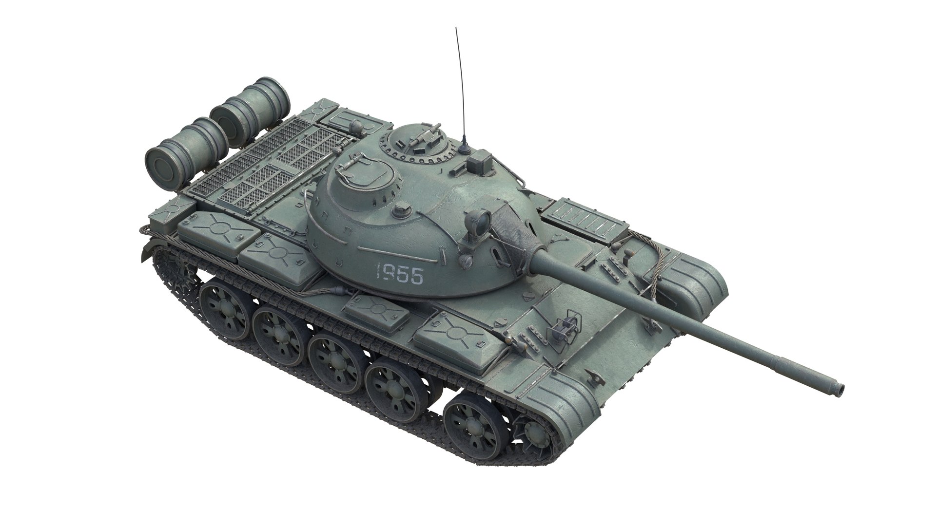 T 55 Main Battle Tank 3D - TurboSquid 2331399