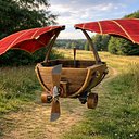 Flying Vehicle Hand-Painted
